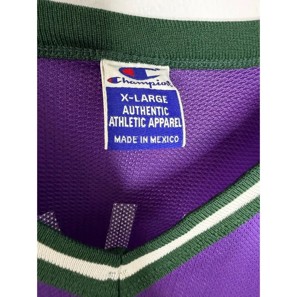XLVintage 90's Ray Allen Milwaukee #34 Bucks Champion NBA Basketball Jersey 48